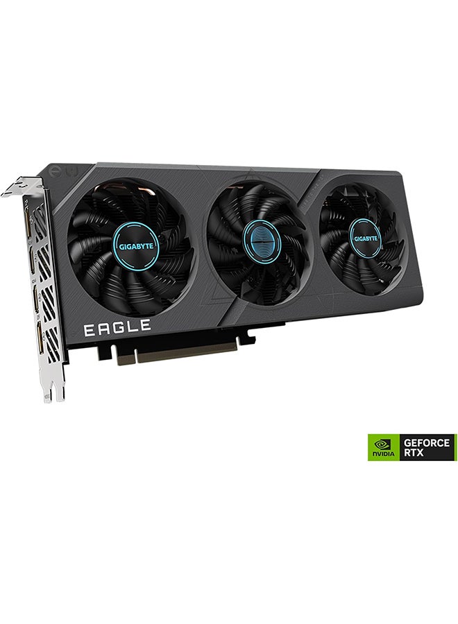 GIGABYTE - GeForce RTX 4060 Eagle OC 8G Graphics Card, 3X WINDFORCE Fans, 8GB 128-bit GDDR6, GV-N4060EAGLE OC-8GD Video Card Black - Image 1