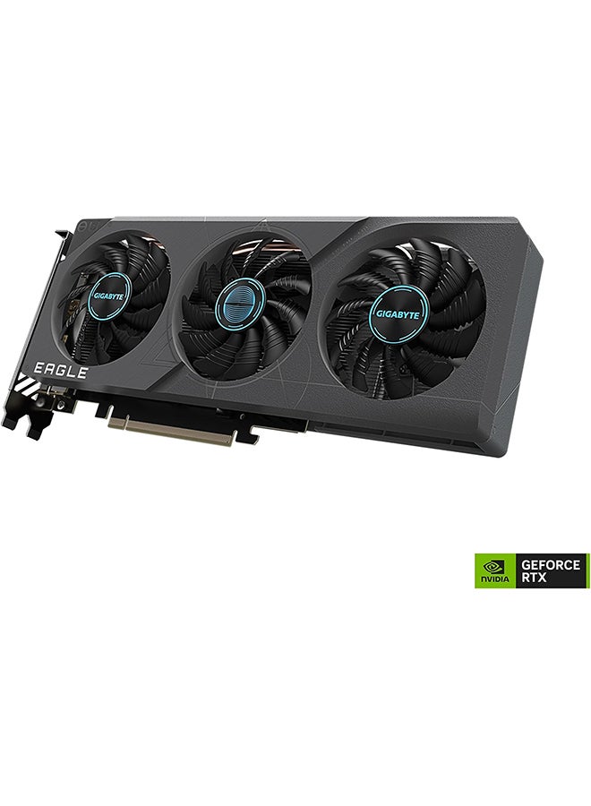 GIGABYTE - GeForce RTX 4060 Eagle OC 8G Graphics Card, 3X WINDFORCE Fans, 8GB 128-bit GDDR6, GV-N4060EAGLE OC-8GD Video Card Black - Image 1