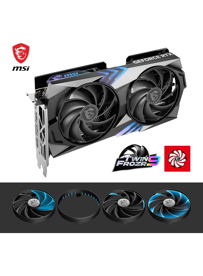 إم اس أي - بطاقة رسومات GeForce RTX 4060 Ti Gaming X 16G - NVIDIA RTX 4060 Ti، ذاكرة GDDR6 سعة 16 جيجابايت، 18 جيجابت في الثانية، PCIe 4.0، Twin Frozr 9، RGB، DLSS3 - Image 1