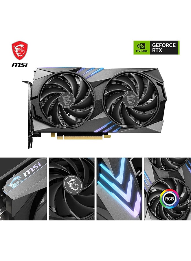 إم اس أي - بطاقة رسومات GeForce RTX 4060 Ti Gaming X 16G - NVIDIA RTX 4060 Ti، ذاكرة GDDR6 سعة 16 جيجابايت، 18 جيجابت في الثانية، PCIe 4.0، Twin Frozr 9، RGB، DLSS3 - Image 1