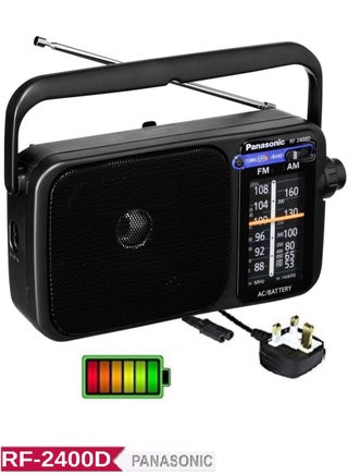 Digital Portable FM/AM Radio With Tuner And AC Or DC Operation RF-2400D Black/Noir - pnsku/N70014819V/45/_/1697450479/659b89c7-ea1a-43a0-bdf8-ce6c21e4b018