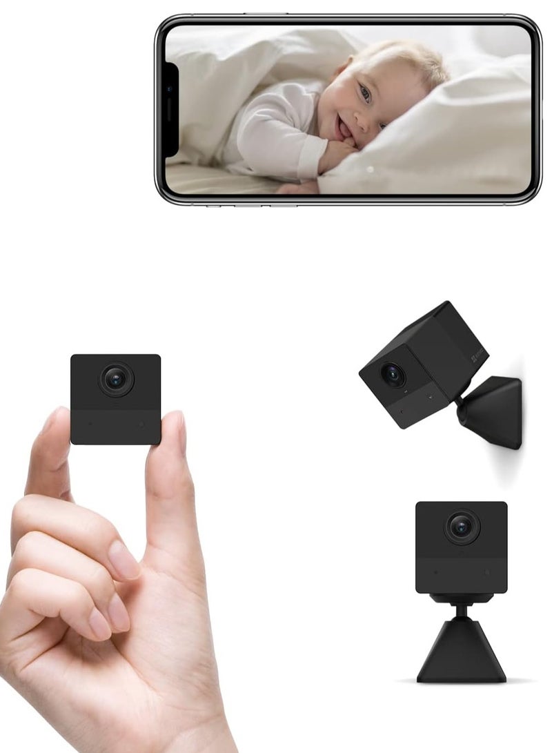 EZVIZ Mini Wireless Indoor Security Camera 1080P Baby Monitor Night Vision Battery Powered Human Motion Detection Two Way Audio Magnetic Base Easy Installation Cloud SD Card Storage BC2  - Image 4