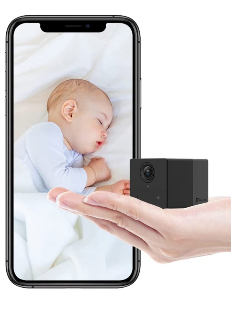 EZVIZ Mini Wireless Indoor Security Camera 1080P Baby Monitor Night Vision Battery Powered Human Motion Detection Two Way Audio Magnetic Base Easy Installation Cloud SD Card Storage BC2  - Image 2