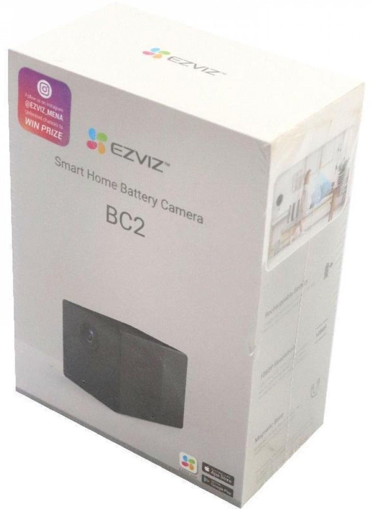 إيزفيز - كاميرا مراقبة IP لاسلكية BC2 تعمل بالبطارية وبدقة 1080p وتدعم الواي فاي مع القدرة على اكتشاف الحركة ورؤية ليلية بالأشعة تحت الحمراء ومناسبة للأماكن الداخلية ومراقبة الأطفال - Image 1