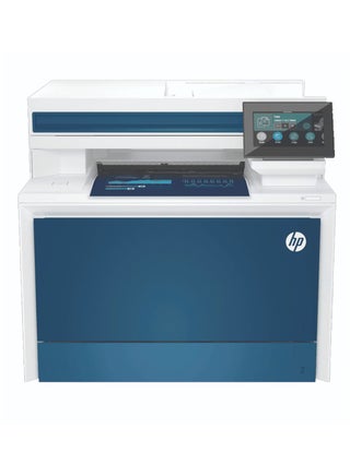 4303fdw Color LaserJet Pro MFP Printer, Print, Copy, Scan, Fax, Up to 35 ppm Print Speed, Automatic Duplex Printing, Up to 600x600 dpi Resolution, 4.3" WLED Display, Flatbed Scanner Blue/White - pnsku/N70014845V/45/_/1697452683/fefc7500-fece-4c79-964a-eda41bef1631