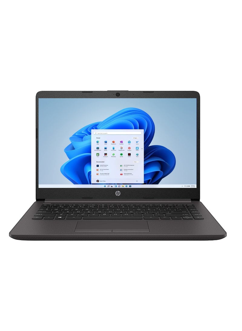 إتش بي - أحدث كمبيوتر 240 g8 لعام 2023 بشاشة مقاس 14 بوصة ومعالج Intel Core i3 وذاكرة وصول عشوائي سعة 8 جيجابايت ومحرك أقراص SSD سعة 256 جيجابايت وبطاقة رسومات Intel UHD ونظام تشغيل Windows 11 مع ماوس + حقيبة كمبيوتر محمول + سماعة رأس باللغة الإنجليزية/العربية أسود - Image 1