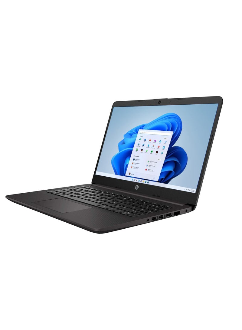 إتش بي - أحدث كمبيوتر 240 g8 لعام 2023 بشاشة مقاس 14 بوصة ومعالج Intel Core i3 وذاكرة وصول عشوائي سعة 8 جيجابايت ومحرك أقراص SSD سعة 256 جيجابايت وبطاقة رسومات Intel UHD ونظام تشغيل Windows 11 مع ماوس + حقيبة كمبيوتر محمول + سماعة رأس باللغة الإنجليزية/العربية أسود - Image 1