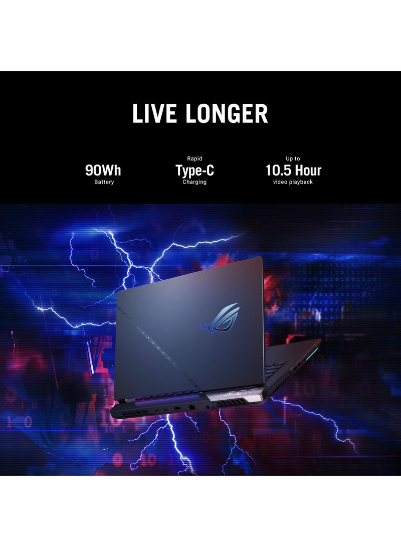 ASUS - ASUS ROG STRIX SCAR 17 G733ZW-KH096W- CORE I9-12900H – 32GB – 1TB SSD – RTX 3070 TI 8GB – 17.3″ FHD – WIN11 – BLACK English/Arabic Black - Image 1