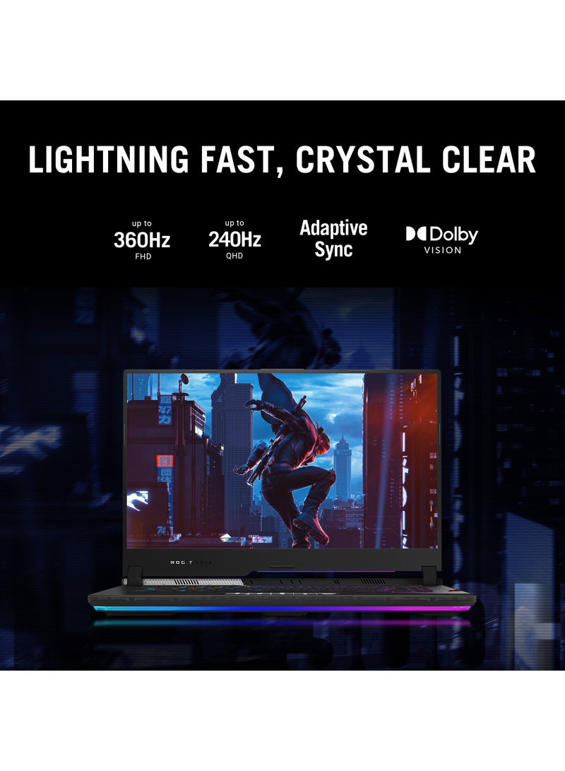 ASUS - ASUS ROG STRIX SCAR 17 G733ZW-KH096W- CORE I9-12900H – 32GB – 1TB SSD – RTX 3070 TI 8GB – 17.3″ FHD – WIN11 – BLACK English/Arabic Black - Image 1