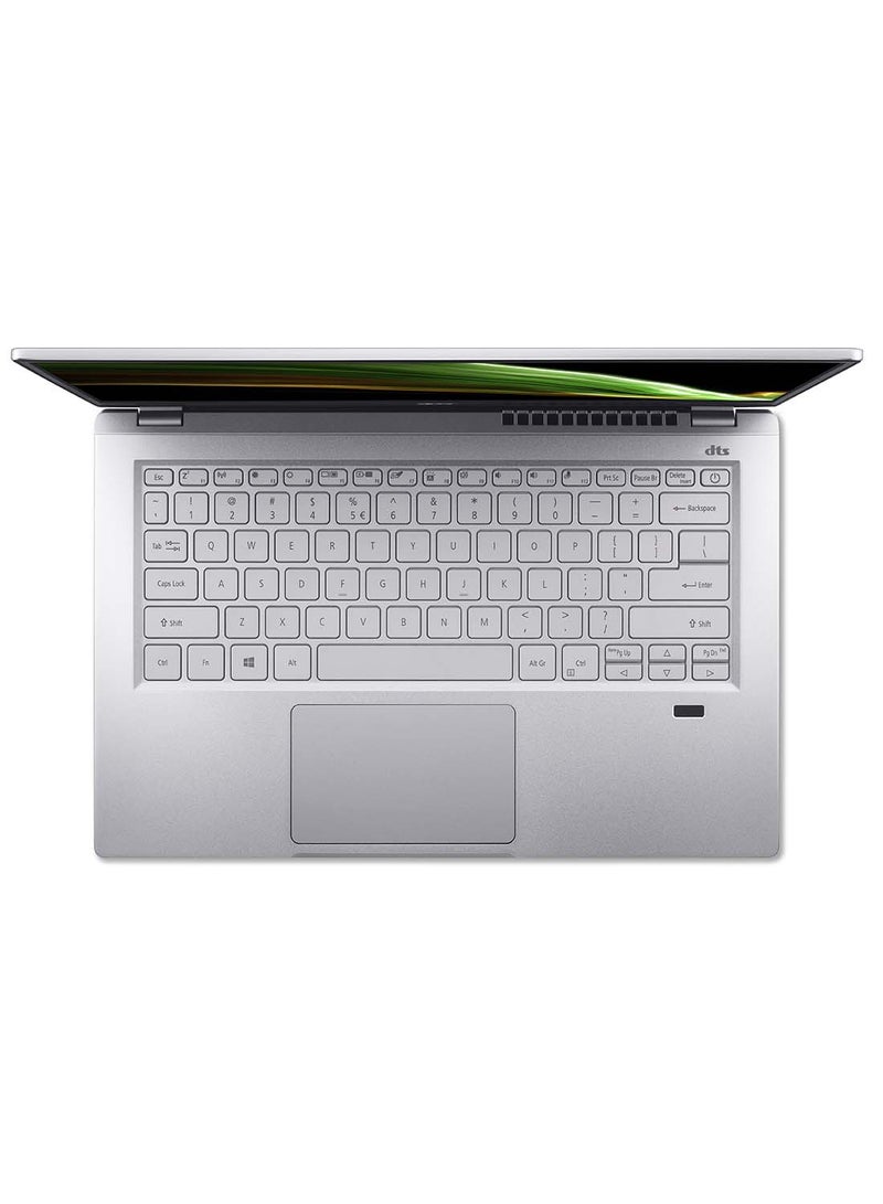 Acer - Swift 3 SF314 Ultra-Thin Notebook AMD Ryzen 7-5700U Octa Core Upto 4.30GHz/16GB DDR4 RAM/512GB SSD Storage/AMD Radeon Graphics/14 Inch FHD IPS Display/Win 11 Home/WiFi-6/Backlit KB English/Arabic Pure Silver - Image 1