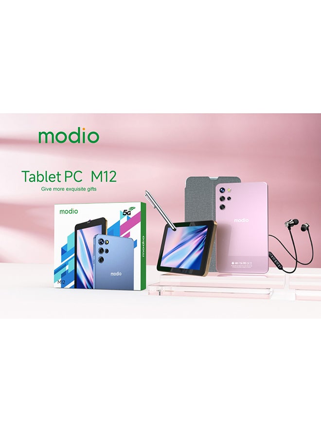 موديو - تابلت M12 بشاشة عالية الدقة مقاس 7 بوصات وبطاقتي SIM باللون الرمادي وذاكرة الوصول العشوائي (RAM) سعة 6 جيجابايت وسعة تخزين داخلية 256 جيجابايت ويدعم تقنية 5G - إصدار عالمي - Image 1