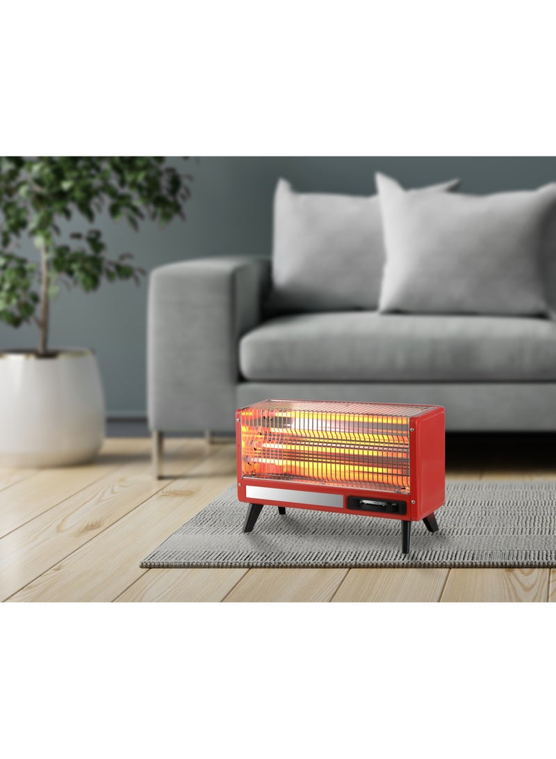 جانو سخان كهربائي 4 عناصر تسخين كوارتز 2400 وات JN07004 احمر - Image 4