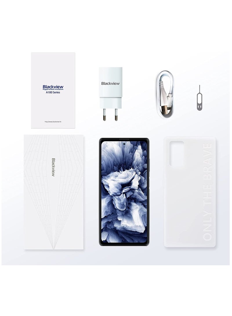 Blackview - A100 Android 11 Smartphone 6.67 Inch Fhd+ Infinity-O Display 128Gb/6Gb Ram Mtk P70 Octa-Core With 18W 4680mAh Battery, 12Mp AI Main Camera Dual Sim Mobile Phone-Graphite Gray - Image 1
