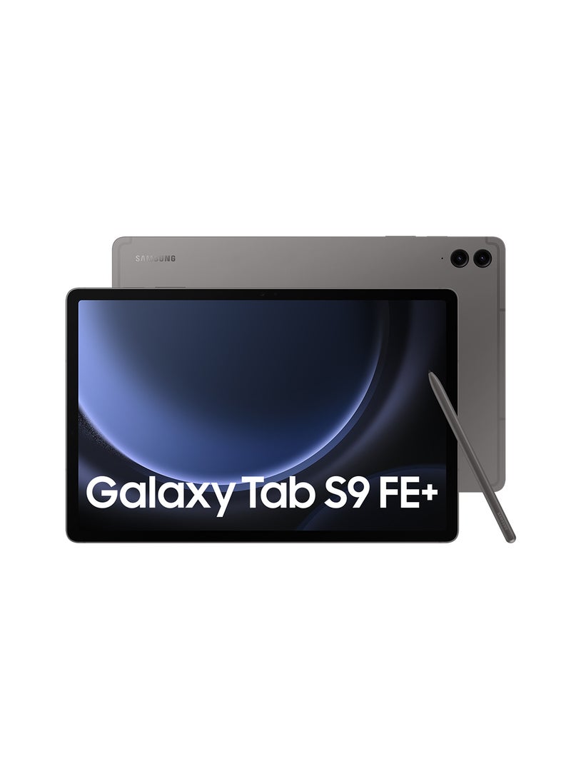 Galaxy Tab S9 FE Plus باللون الرمادي، وذاكرة الوصول العشوائي (RAM) سعة 12 جيجابايت، وسعة التخزين 256 جيجابايت، ويدعم تقنية 5G - الإصدار العالمي - pnsku/N70015002V/45/_/1697638270/c057ed7b-63ab-4bb1-82b2-47ee00986545