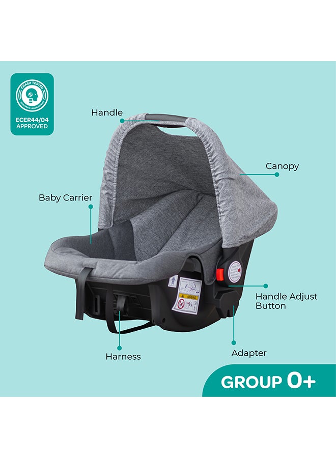 Moon Aria Baby Stroller 2-In-1 Travel System Plus Detachable Carrier Car Seat  - Image 4