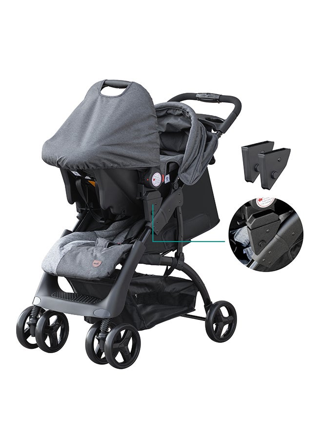 Moon Aria Baby Stroller 2-In-1 Travel System Plus Detachable Carrier Car Seat  - Image 3