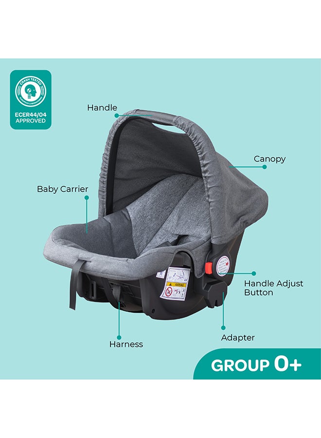 Moon Aria Baby Stroller 2-In-1 Travel System Plus Detachable Carrier Car Seat  - Image 4