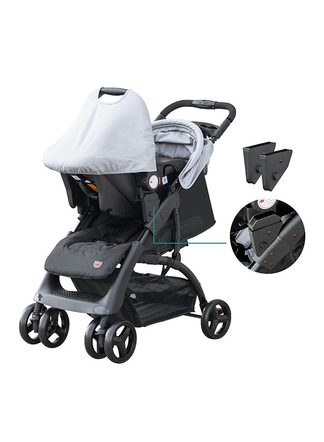 مون عربة أطفال آريا 2 في 1 بنظام سفر بالإضافة إلى مقعد سيارة قابل للفصل - Image 3