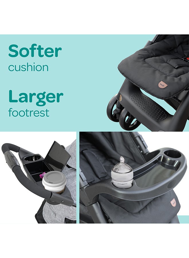 مون عربة أطفال آريا 2 في 1 بنظام سفر بالإضافة إلى مقعد سيارة قابل للفصل - Image 5