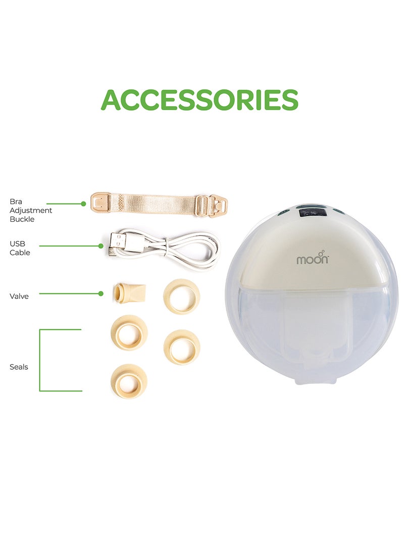 مون مضخة ثدي صغيرة الحجم يمكن ارتداؤها بدون استخدام اليدين - 150 مل - Image 4