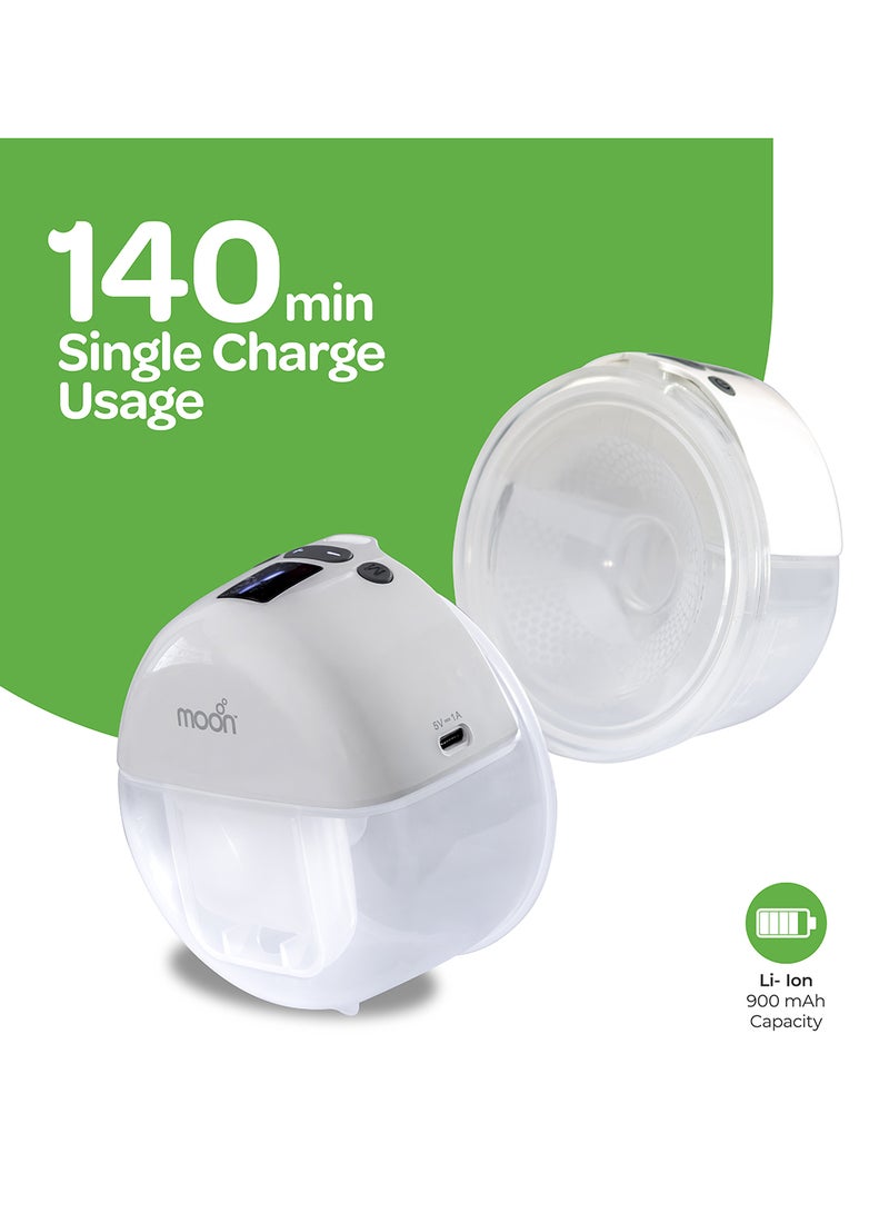 مون مضخة ثدي صغيرة الحجم يمكن ارتداؤها بدون استخدام اليدين - 150 مل - Image 5