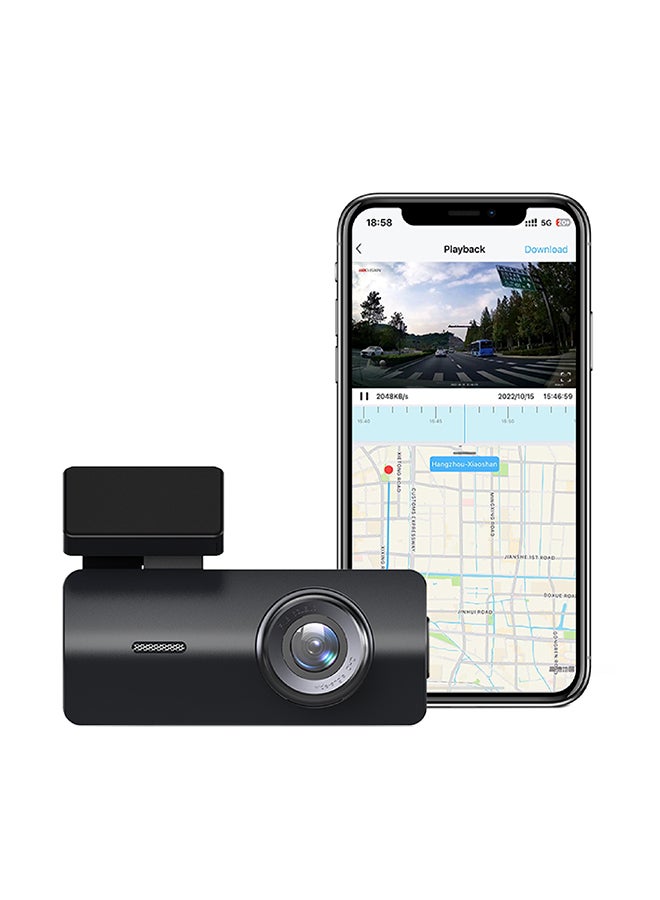 HIKVISION - K2 Dash Cam, 1080P, Wifi, APP, Loop recording, G-sensor, Cigarette adaptor - Image 1