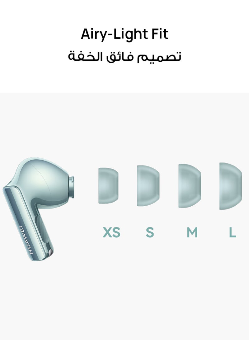 هواوي - سماعات FreeBuds Pro 3، برنامج تشغيل مزدوج فائق السمع، صوت نقي 2.0، تقنية ANC 3.0 الذكية، معادل صوت تكيفي ثلاثي، معتمد من HWA وصوت لاسلكي عالي الدقة، اتصال بجهاز مزدوج باللون الأخضر - Image 1