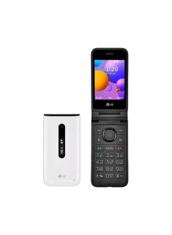 LG - Folder 2 Mobile Phone In White Color With 8GB Internal Memory, 1GB RAM And Supports 4G LTE - Image 1