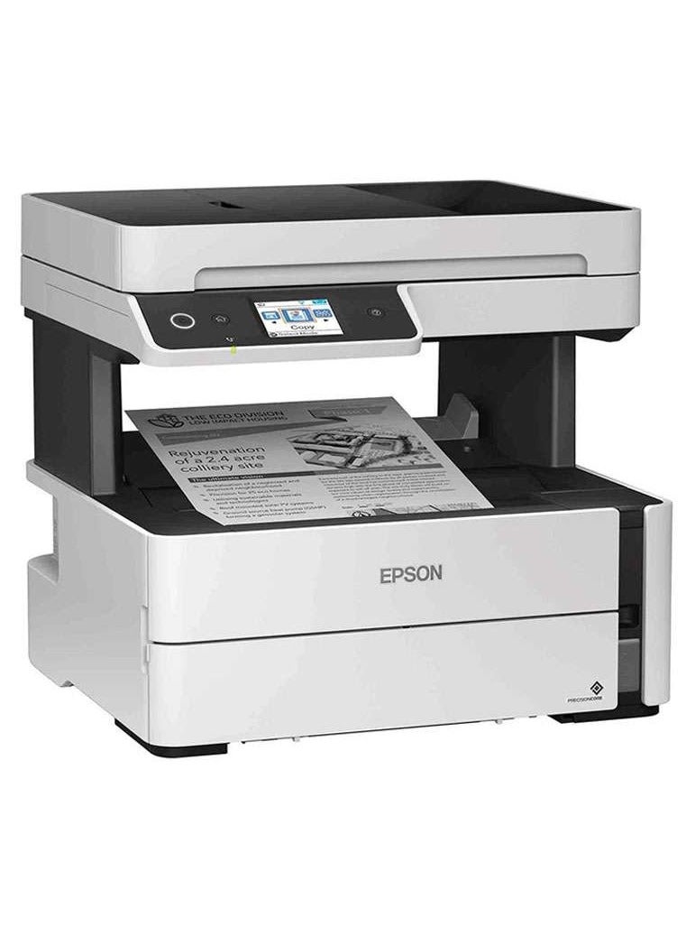 EPSON - EcoTank M3180 Monochrome All In One Duplex Wi-Fi InkTank Printer White - Image 1