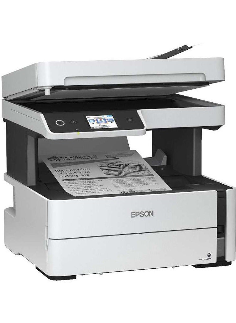 EPSON - EcoTank M3180 Monochrome All In One Duplex Wi-Fi InkTank Printer White - Image 1