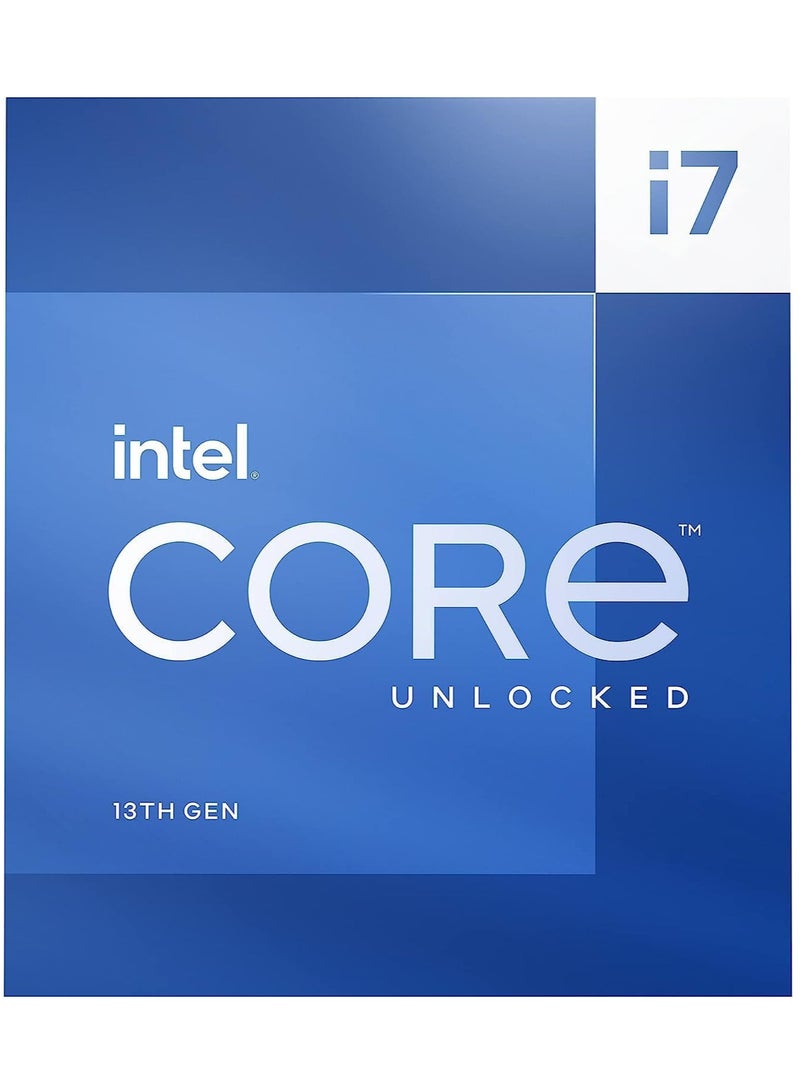 Intel - Core i7-13700K 3.4GHz Processor, 16 Cores, 24 Threads, 13th Gen LGA1700, 30M Cache, 128GB Max Memory, 5.4 GHz Max Turbo Freq, 2 Channel DDR5-5600, 3.4GHz P-Core Clock Speed - Image 1