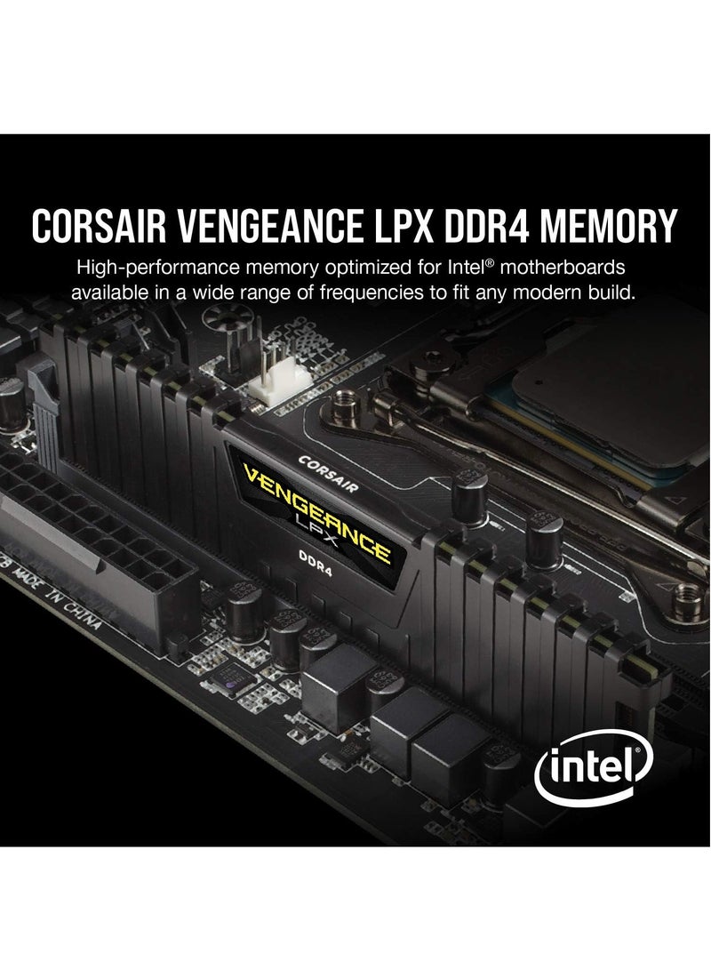 CORSAIR - Vengeance LPX DDR4 64GB 3200MHz CL16 Intel XMP 2.0 Computer Memory 2x32GBNone Black - Image 1