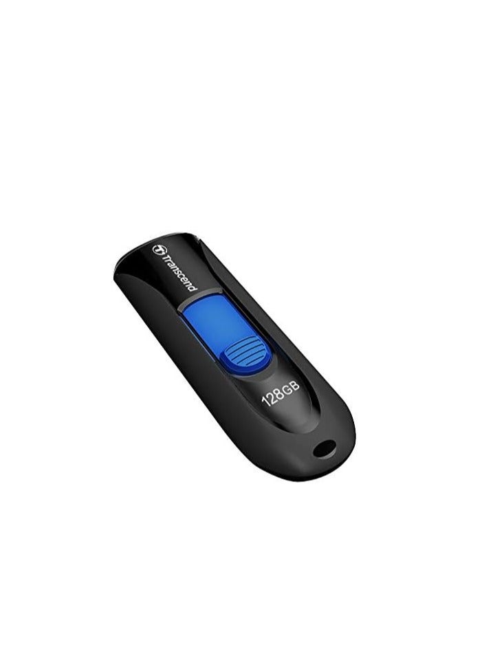 Transcend - JetFlash 790 USB 3.1 Gen 1 Flash Drive USB Stick Black With Frustration Free Packaging TS128GJF790KBE 128 GB - Image 1