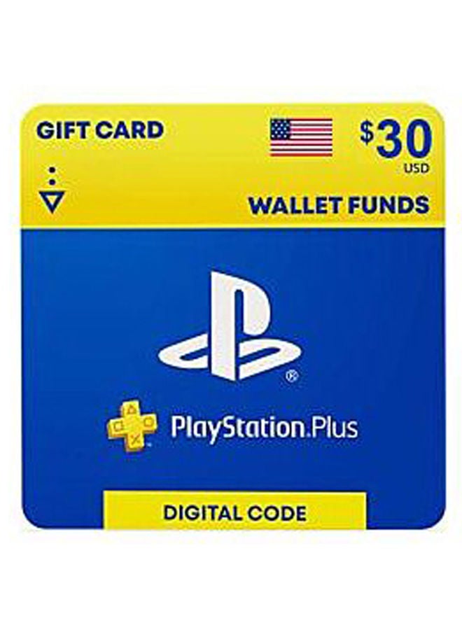 Sony Playstation US 30 USD Gift Card 