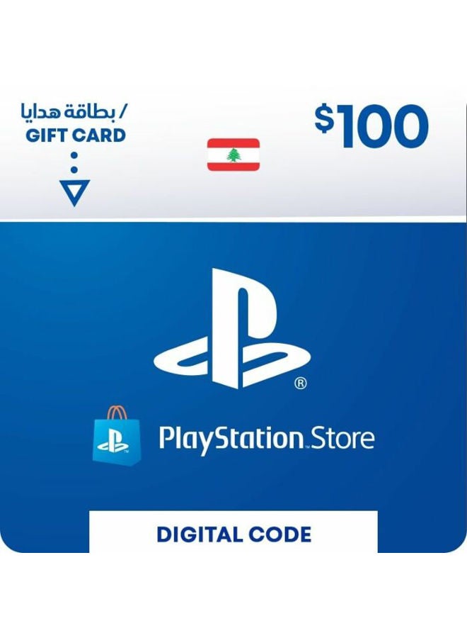 Sony Playstation Lebanon 100 USD Gift Card