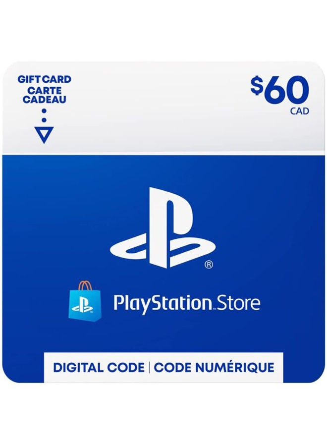 Sony Playstation Canada 60 USD Gift Card 