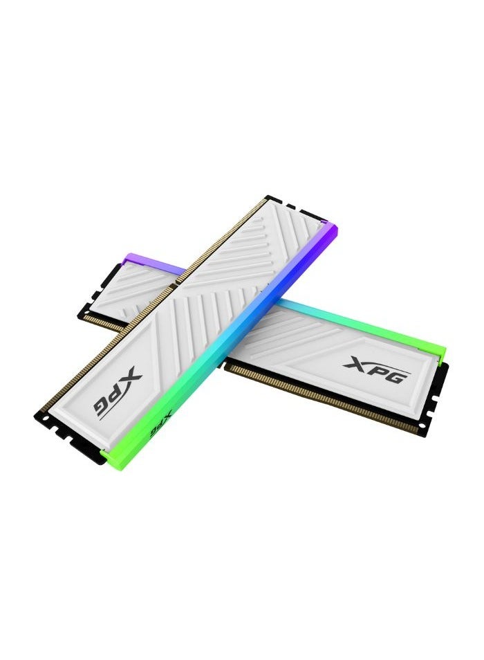XPG - SPECTRIX D35G RGB DDR4 3200MHz CL16 16GB (2x8GB) 288-Pins UDIMM Desktop Memory RAM Kit | White - Image 1