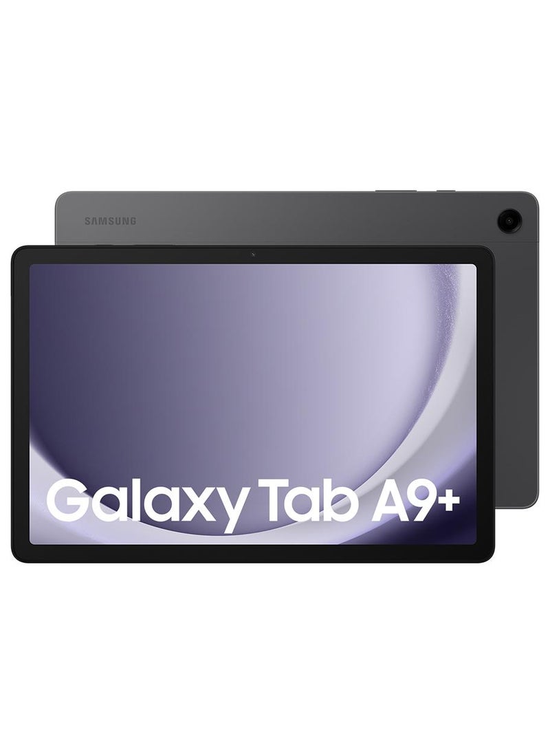 سامسونج Galaxy Tab A9 Plus باللون الرمادي، وذاكرة الوصول العشوائي (RAM) سعة 4 جيجابايت، وذاكرة الوصول العشوائي (RAM) سعة 64 جيجابايت، ويدعم تقنية 5G - الإصدار العالمي - Image 1