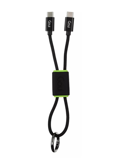 Lock Cable C - C: Compact and Durable USB-C Cable for Fast Charging and Data Transfer - Ideal for Laptops, Phones, and Tablets - Black