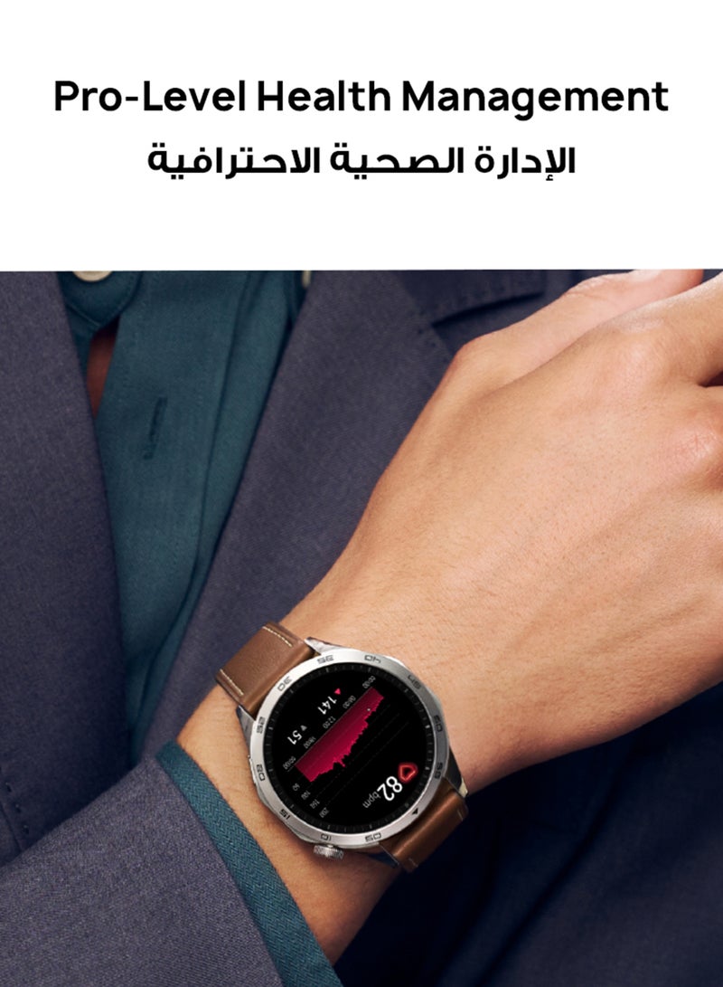 HUAWEI - Watch GT 4 46mm Smartwatch, 14 Days Battery Life, Science-based Calorie Management, Dual-Band Five-System GNSS Position, Pulse Wave Arrhythmia Analysis, Heart Rate Monitor, Andriod And iOS Grey - Image 1
