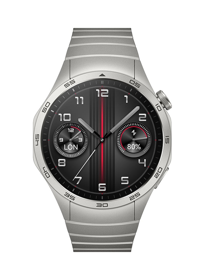 HUAWEI - Watch GT 4 46mm Smartwatch, 14 Days Battery Life, Science-based Calorie Management, Dual-Band Five-System GNSS Position, Pulse Wave Arrhythmia Analysis, Heart Rate Monitor, Andriod And iOS Grey - Image 1