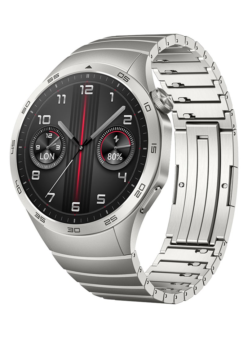 HUAWEI - Watch GT 4 46mm Smartwatch, 14 Days Battery Life, Science-based Calorie Management, Dual-Band Five-System GNSS Position, Pulse Wave Arrhythmia Analysis, Heart Rate Monitor, Andriod And iOS Grey - Image 1