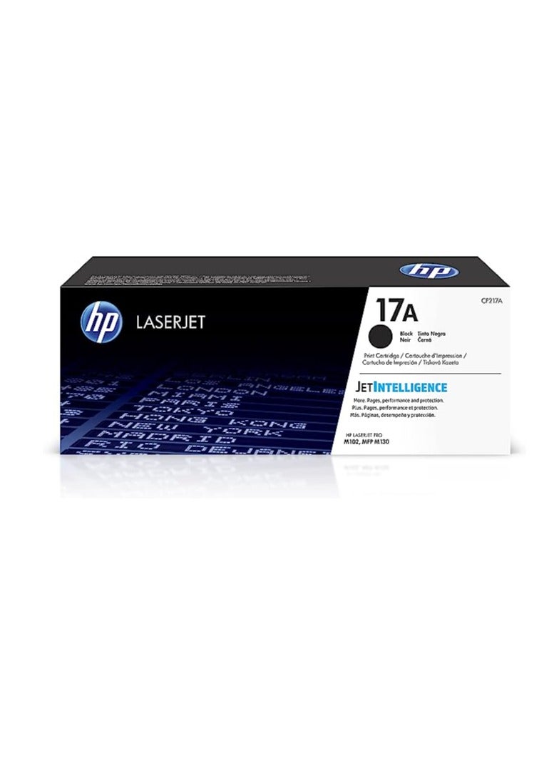 HP - HP 17A Original Black LaserJet Toner Cartridge - CF217A Black - Image 1