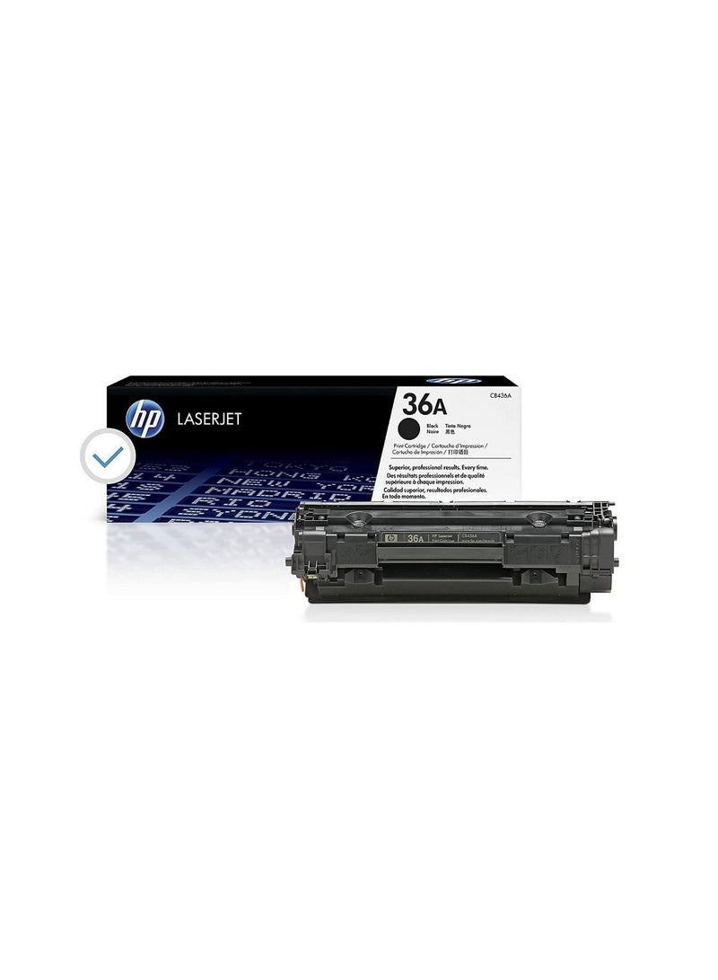 إتش بي خرطوشة حبر HP 36A LaserJet الأصلية باللون الأسود - CB436A  - Image 2