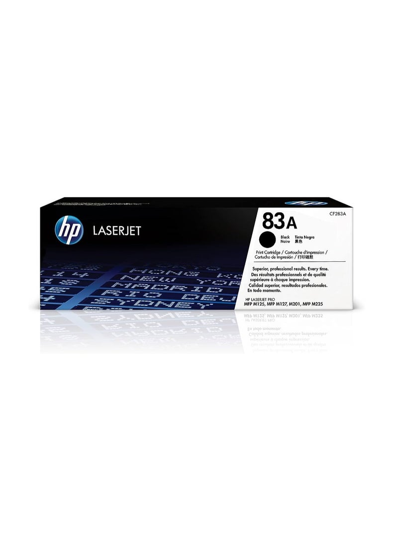 HP HP 83A Black Original LaserJet Toner Cartridge - CF283A Black  - Image 2