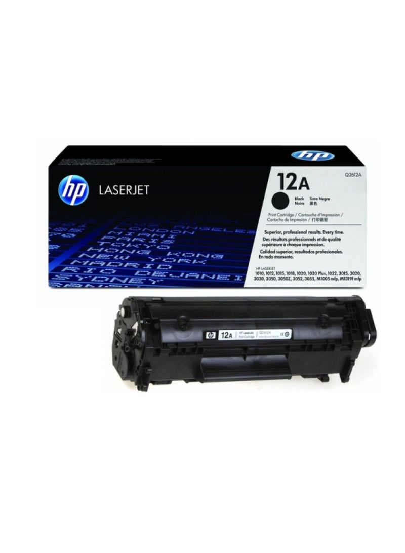 إتش بي خرطوشة حبر HP LaserJet الأصلية السوداء 12A - Q2612A  - Image 1
