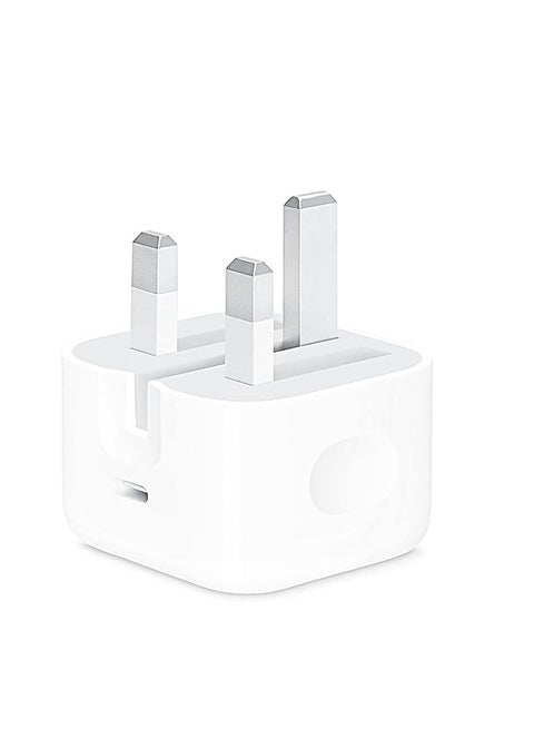 20W USB-C 3-Pin Power Adapter White white