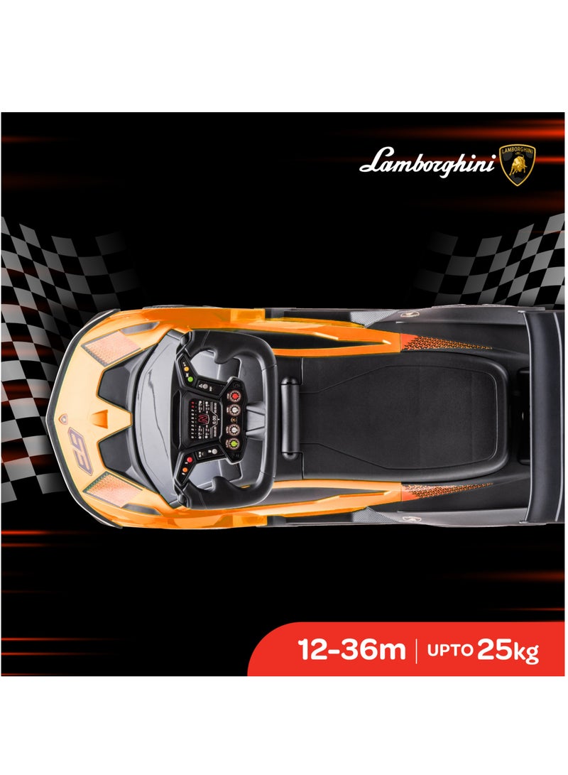 Moon - Lamborghini Essenza SC V12 With Anti-Roll Over Stopper For 12-36 Months - Yellow 63 x 28 x 38cm - Image 1