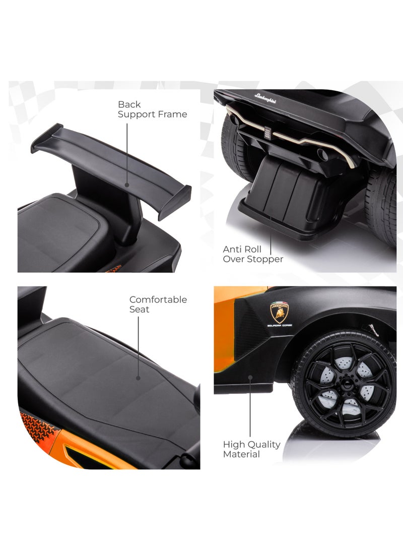 Moon - Lamborghini Essenza SC V12 With Anti-Roll Over Stopper For 12-36 Months - Yellow 63 x 28 x 38cm - Image 1
