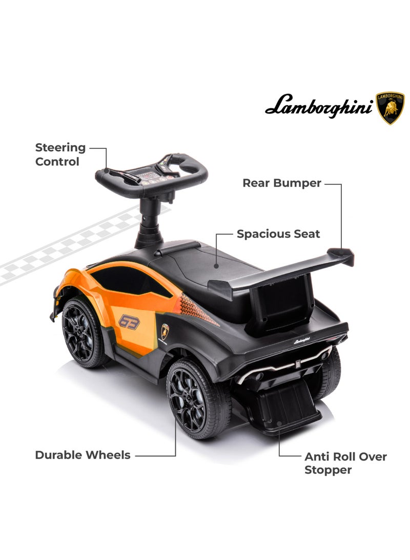 Moon - Lamborghini Essenza SC V12 With Anti-Roll Over Stopper For 12-36 Months - Yellow 63 x 28 x 38cm - Image 1
